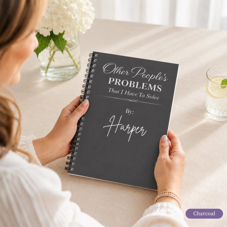 Work Friend Present Custom Name Notebook Personalized Spiral Journal Office Humor Gift Funny Professional Stationery Coworker Appreciation Idea Meeting Planner Essential Daily Task Organization Work Bestie Recognition Present Custom