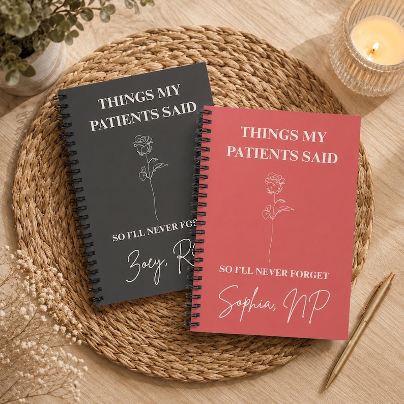 Healthcare Professional Journal Patient Quotes Memory Book Nurse Practitioner Keepsake Personalized Notebook Medical Career Documentation Graduation Gift Idea Meaningful Patient Interactions Record Special Moments Collection Thoughtful