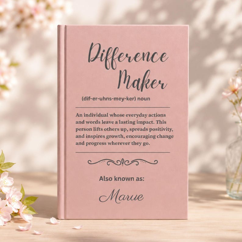 Personalized Journal Custom Notebook Nurse Gift Medical Professional Appreciation Present Engraved Memento Healthcare Worker Thank You Gift Doctor Physician Recognition Award Hospital Staff Keepsake Clinician Graduation Gift Retirement