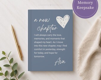 Grief Journal Personalized Hardcover Journal Sympathy Gift Bereavement Women Memorial Keepsake Remembrance Book Healing Support Loss Loved
