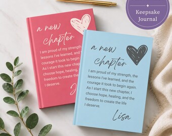 Divorce Gift Women Fresh Start Journal Personalized Hardcover New Chapter Starting Over After Post Encouragement Moving Forward Notebook