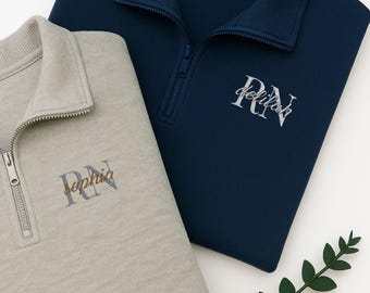 Sudadera personalizada para enfermera, suéter bordado, regalo personalizado para el sector salud, sudadera de cuello redondo neutra, regalo para enfermeras graduadas, personal del hospital