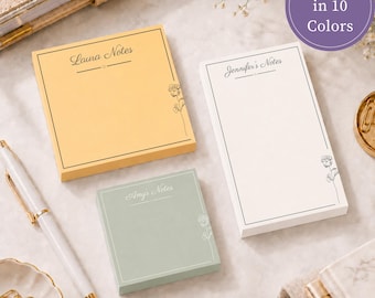 Notas adhesivas personalizadas Bloc de notas personalizado para profesor Regalo Material de oficina Bloc de notas bonito Bloc de notas personalizado Regalo de cumpleaños para mujer Compañero de trabajo Gracias