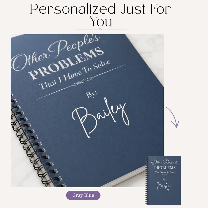 Personalized Spiral Notebook Work Bestie Gift Custom Name Journal Office Humor Present Funny Coworker Appreciation Idea Professional Meeting Planner Daily Organization Essential Custom Credentials Design Office Stationery Collection Team
