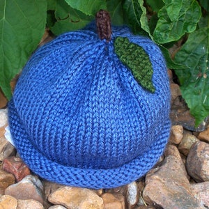 PDF: Blueberry Knit Baby Hat