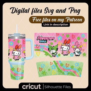 Powerpuff Girls SVG Bundle, wrap, tumbler40oz, perfect for cricut