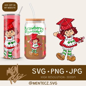 Erdbeer-Graduierten-Bundle – Puppe mit Mütze und Diplom – Digital Cricut Silhouette