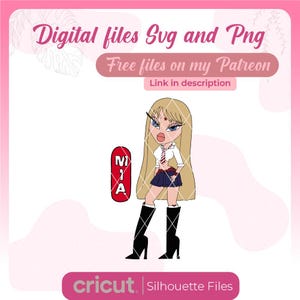 A Rebel Girl, TV-Serie, Jugendliche in der Schule, SVG, PNG, Mia,