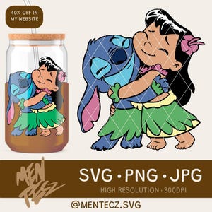 Svg lilo and stitch, amour svg, svg meilleurs amis