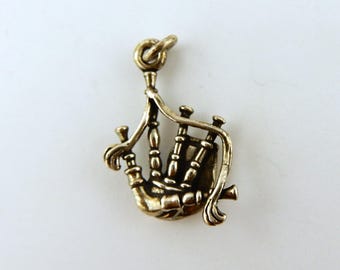 Sterling silver Scottish Bagpipes Charm