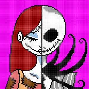 The Nightmare Before Christmas. Crochet blanket pattern using C2C/sc/dc/hdc stitches. Instant PDF download with written instructions.