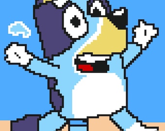 Padrão de crochê Bluey/C2C em PDF, download instantâneo, descrição escrita. Manta de bebê em crochê C2C.