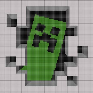 Minecraft.Crochet pattern C2C. Blanket.Written description.Instant download of PDF file.