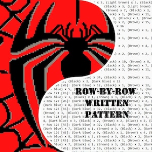 Spiderman Crochet Pattern/Instant PDF download. Written description. Tapestry.Large blanket image 4