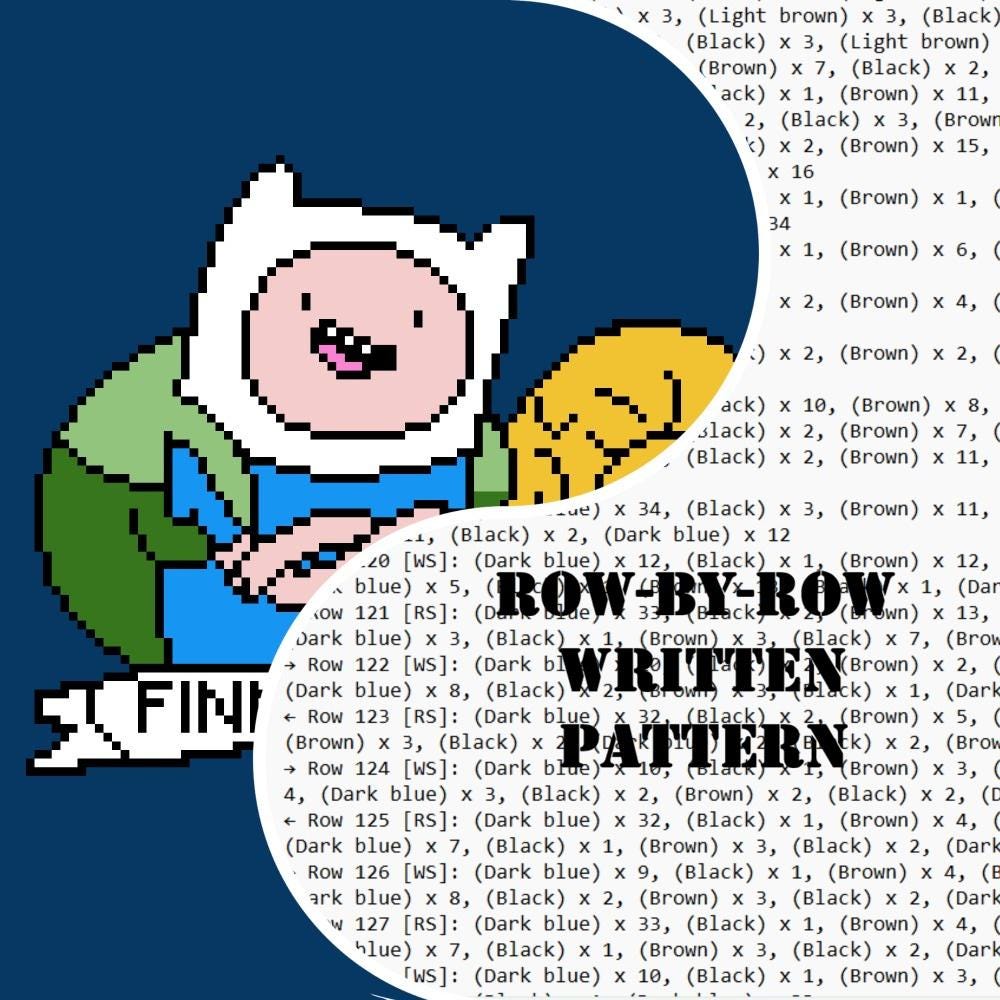 Finn and Jake. C2C Crochet Pattern. Finn and Jake/adventure Time ...