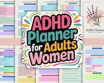 ADHD Planner for Adult Women - 120 Pages - PDF Download 2026