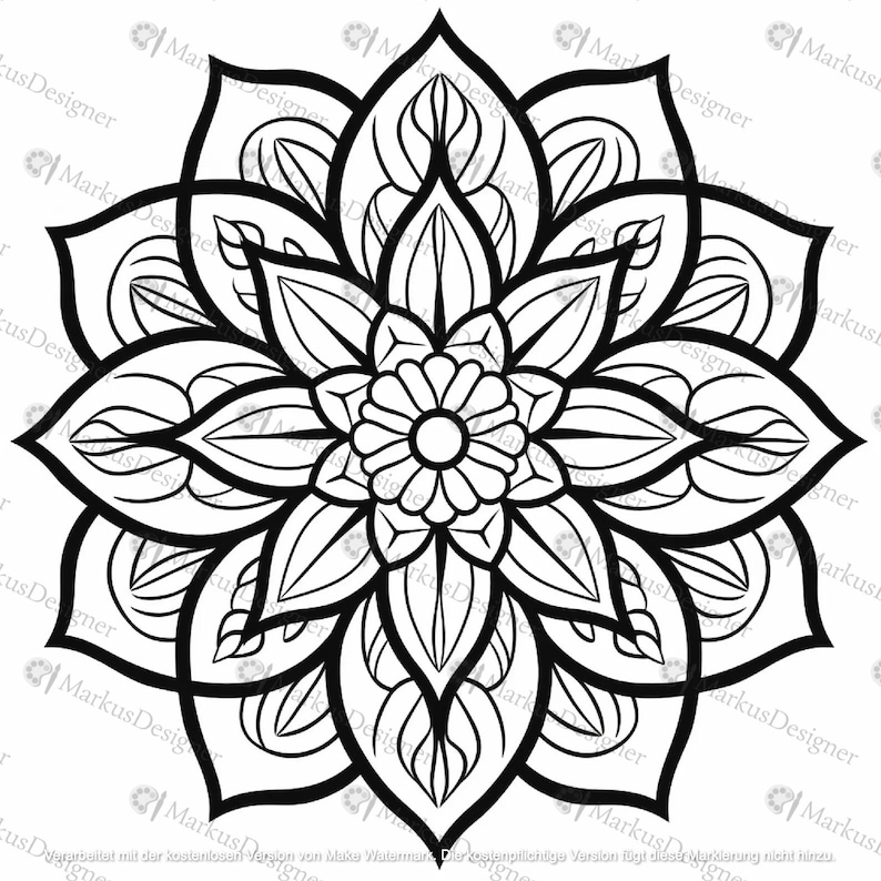 50 beautiful mandala coloring pages, printable coloring pages, coloring pages for adults, mandalas, stress relief image 2