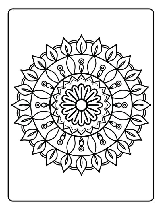 125 Mandala Ausmalvorlagen – Entspannung und Kreativität – Perfekt für Erwachsene & Kinder - PDF Bestseller, sofort Download