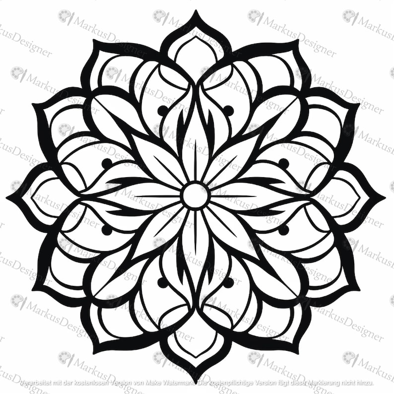 50 beautiful mandala coloring pages, printable coloring pages, coloring pages for adults, mandalas, stress relief image 5