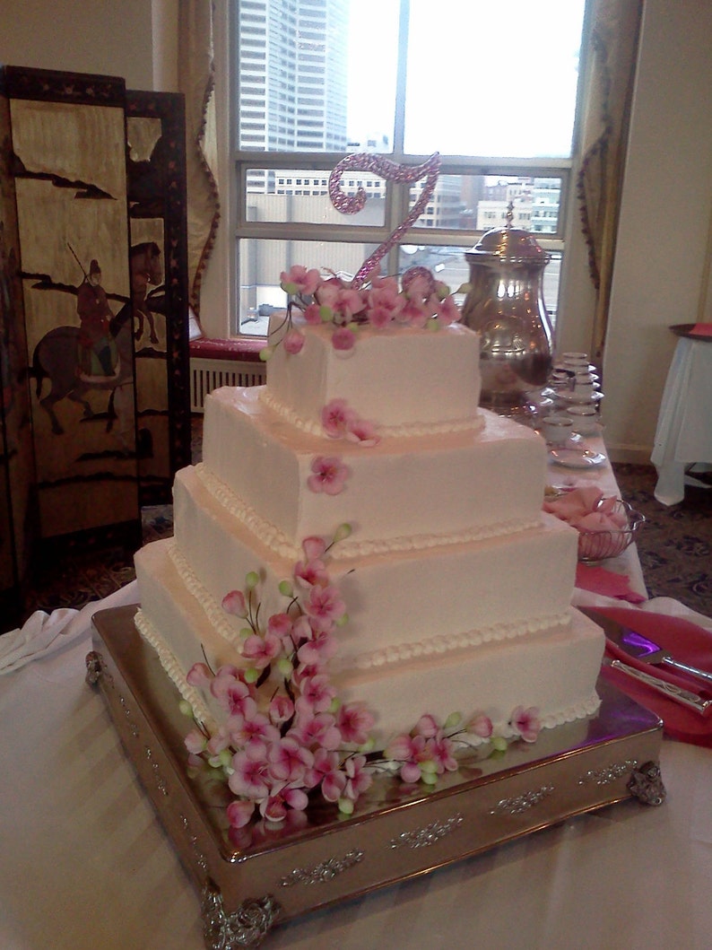 2ct Cherry Blossom Gum Paste Flowers for Weddings and Cake Etsy