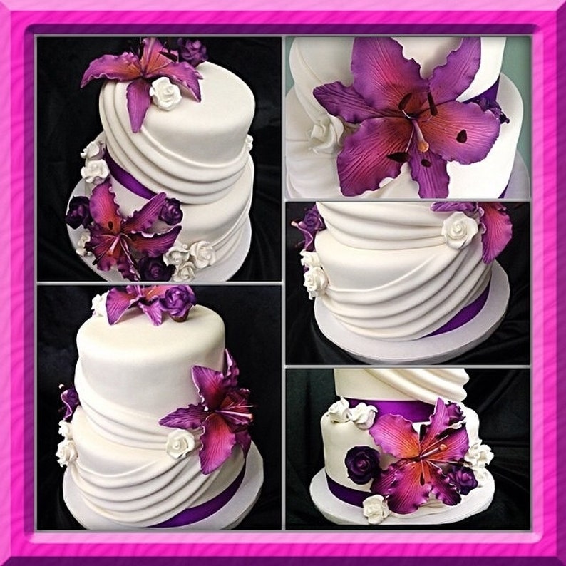 Stargazer Gum Paste Flower Lily for Weddings & Cake Decorating Etsy