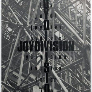 Joy Division &quot;An Ideal For Living&quot; 24x36&quot; poster signed by the record&#39;s sleeve designer.
