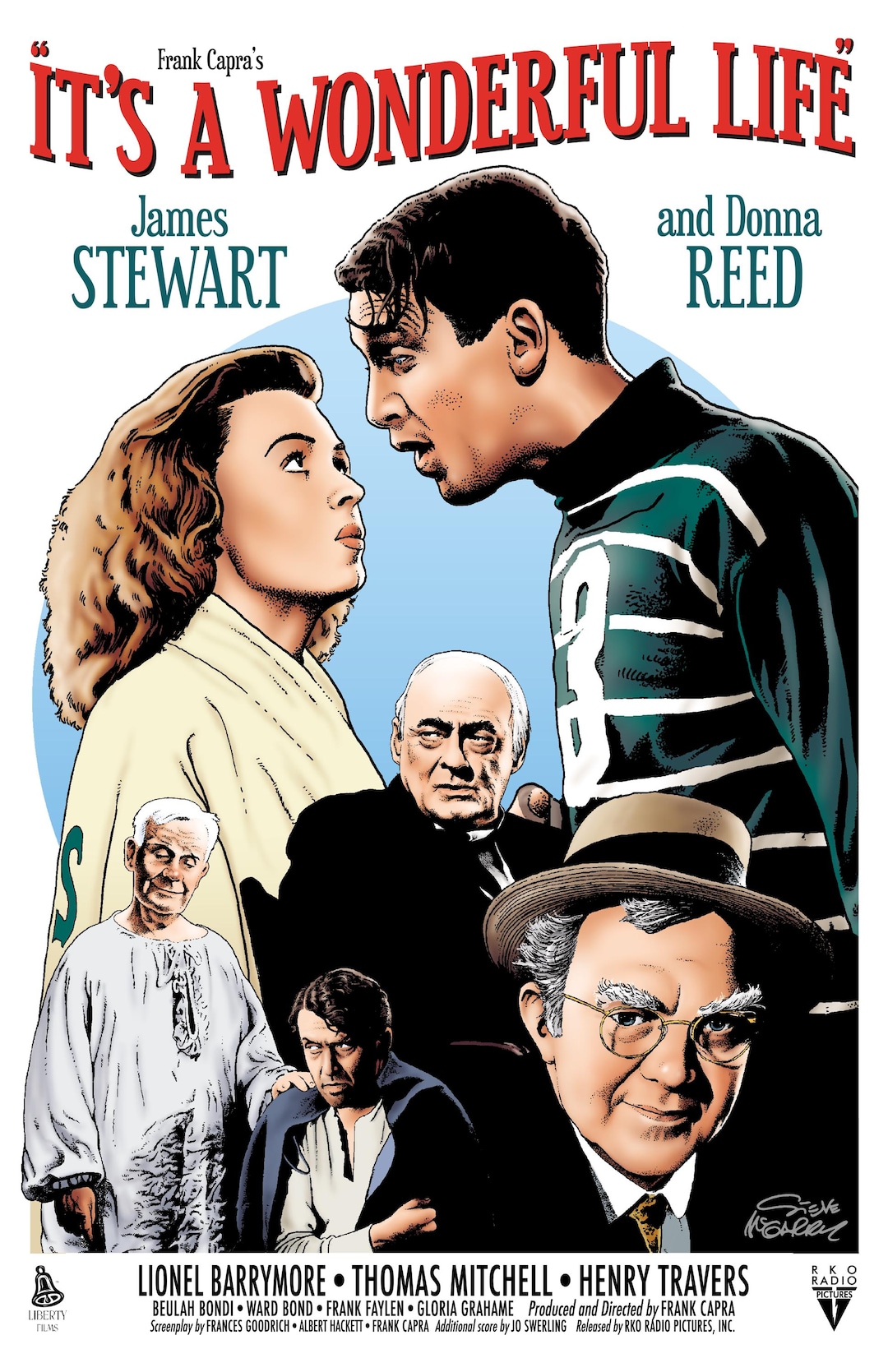 It's a Wonderful Life Movie Poster Re-imagined and Signed by Artist ...