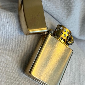 Vintage Gold Metal Lighter, L.D.L., Made in Japan