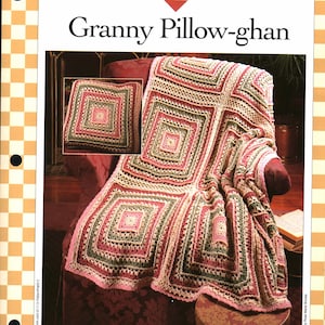Granny Pillow-ghan - Rugs & Pillows 3 | Vanna Crochet Faves 85030-G