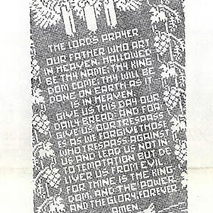 The Lord's Prayer Filet Crochet Pattern | Vintage Mail Order 7264 - Etsy