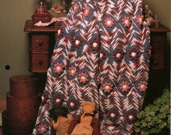 Flowered Fences - Ripple Sensations | Needlecraft Shop Afghan Series 972040