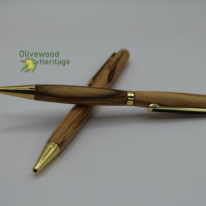 Pen handmade from authentic olive wood in Bethlehem