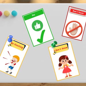 Cartões de necessidades especiais, Cartões de comunicação não verbal, Quadro visual para necessidades especiais, Cartões de desenvolvimento de habilidades de linguagem, Autism Friendly