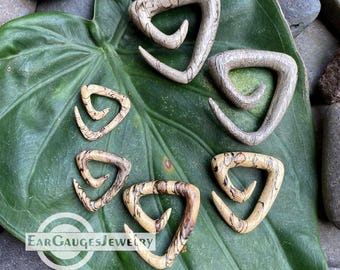 Ear Gauges Triangle Spiral 8g 6g 4g 2g 0g  00g and more
