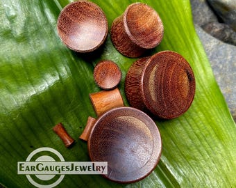 Pair Ear Plugs, Wood Ear Gauges, Ear Stretch, Plugs and Tunnels