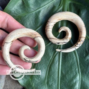 Alargadores de orelha espiral 8g 6g 4g 2g 0g 00g e mais