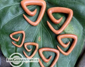 Ear Gauges Triangle Spiral 8g 6g 4g 2g 0g  00g and more