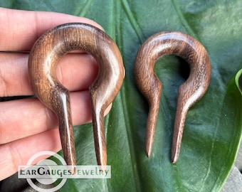 Keyhole Ear Gauges Earrings 8g 6g 4g 2g 0g  00g and more