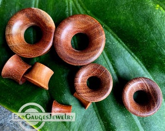 Pair Ear Tunnels, Wood Ear Gauges, Ear Stretch, Plugs and Tunnels