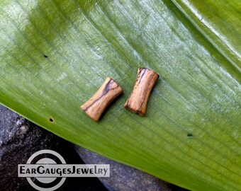 Pair Ear Plugs, Wood Ear Gauges, Ear Stretch, Plugs and Tunnels