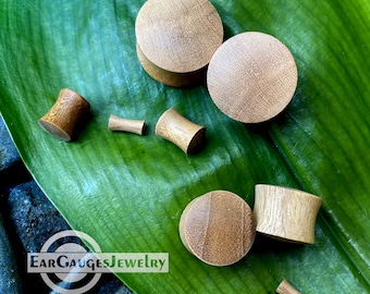 Pair Ear Plugs, Wood Ear Gauges, Ear Stretch, Plugs and Tunnels