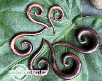 Ear Gauges Long Spiral 8g 6g 4g 2g 0g  00g and more