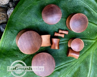 Pair Ear Plugs, Wood Ear Gauges, Ear Stretch, Plugs and Tunnels