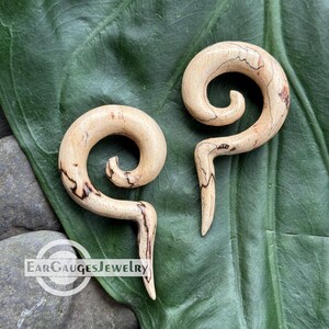 Alargadores de orelha espiral longa 8g 6g 4g 2g 0g 00g e mais