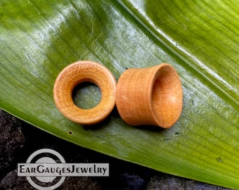 Pair Ear Tunnels, Wood Ear Gauges, Ear Stretch, Plugs and Tunnels