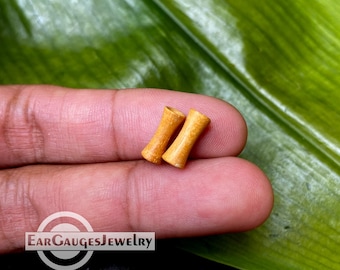 Pair Ear Tunnels, Wood Ear Gauges, Ear Stretch, Plugs and Tunnels