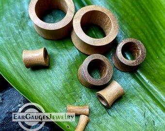 Pair Ear Tunnels, Wood Ear Gauges, Ear Stretch, Plugs and Tunnels