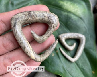 Ear Gauges Triangle Spiral 8g 6g 4g 2g 0g  00g and more