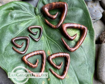 Ear Gauges Triangle Spiral 8g 6g 4g 2g 0g  00g and more