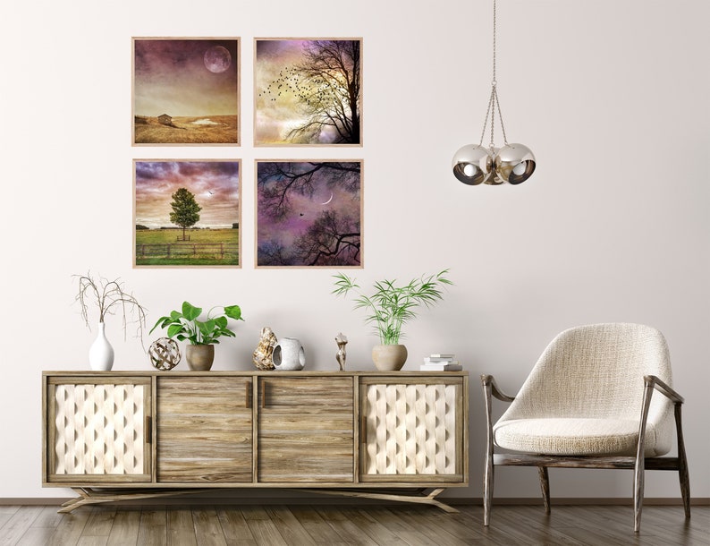 wall art four photos gift set photo set nature photo modern art landscape photography photo collection discounted set home decor